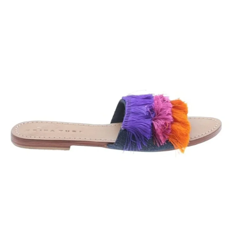 Trina Turk Fringe Fatale 2 Tassel Sandal - Picture 2 of 3